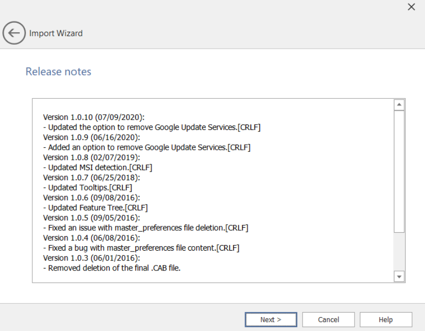 Dynamic Panel: Release Notes