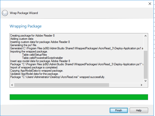 Wrapping Package Panel